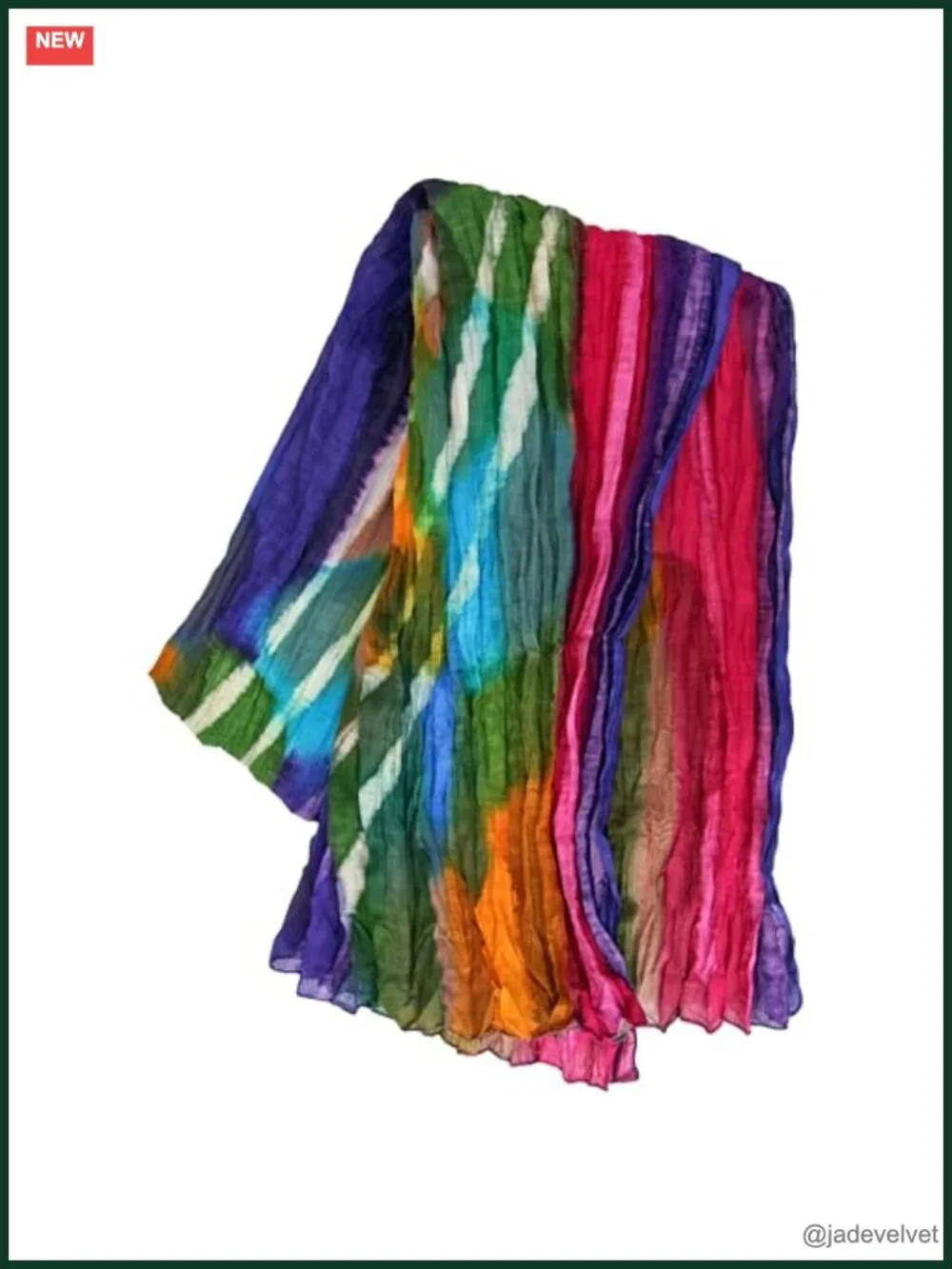 100% Cotton Handmade Fair Trade Scarf Lightweight Travel Fashion